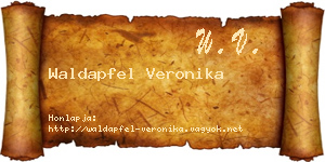 Waldapfel Veronika névjegykártya